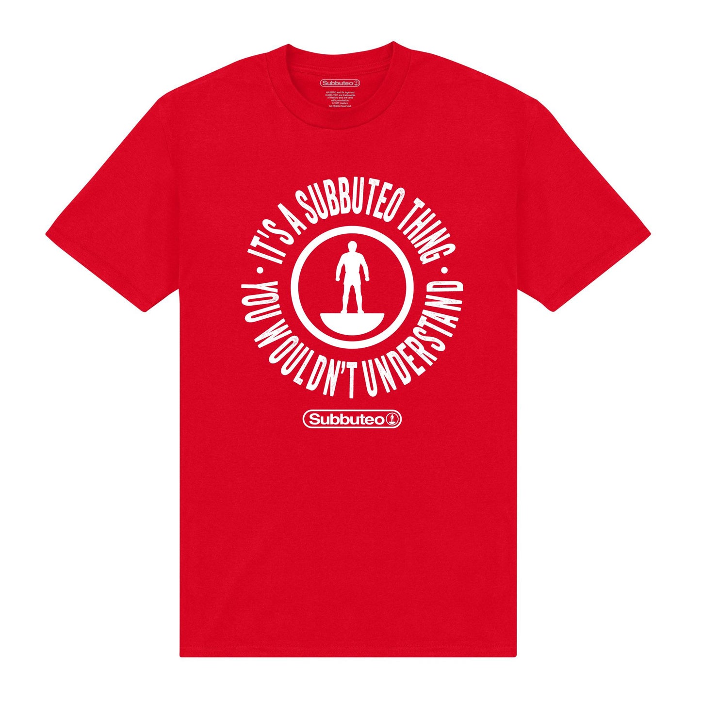 Red - Front - Subbuteo Unisex Adult Thing T-Shirt