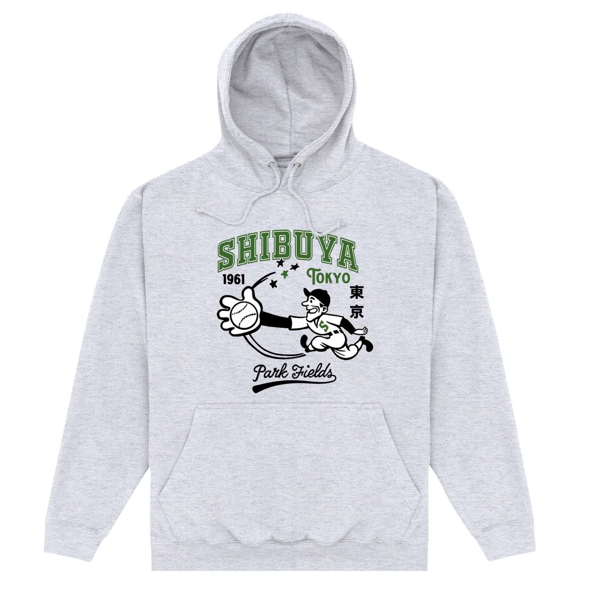 Heather Grey - Front - Park Fields Unisex Adult Shibuya Hoodie