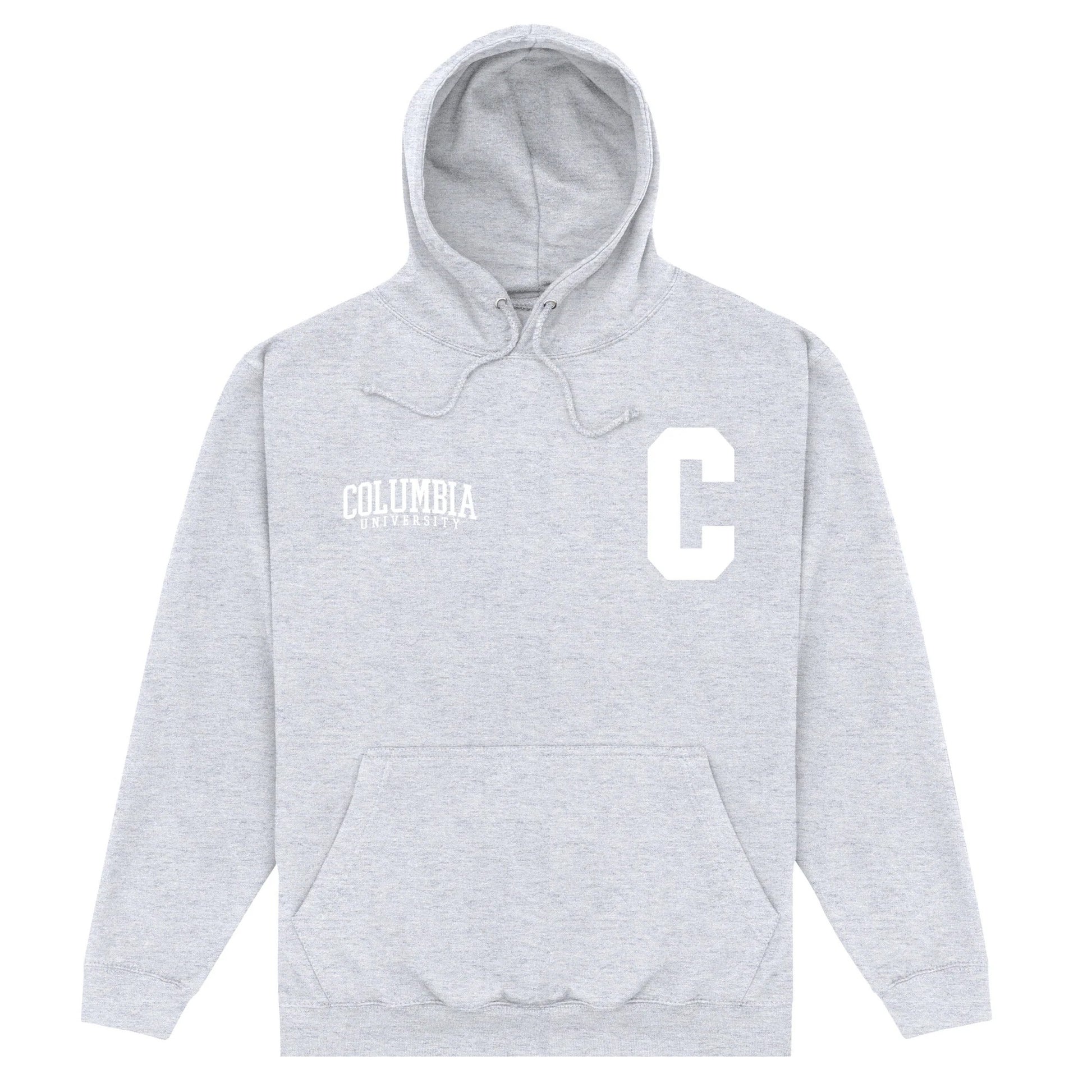 Heather Grey - Front - Columbia University Unisex Adult C Hoodie