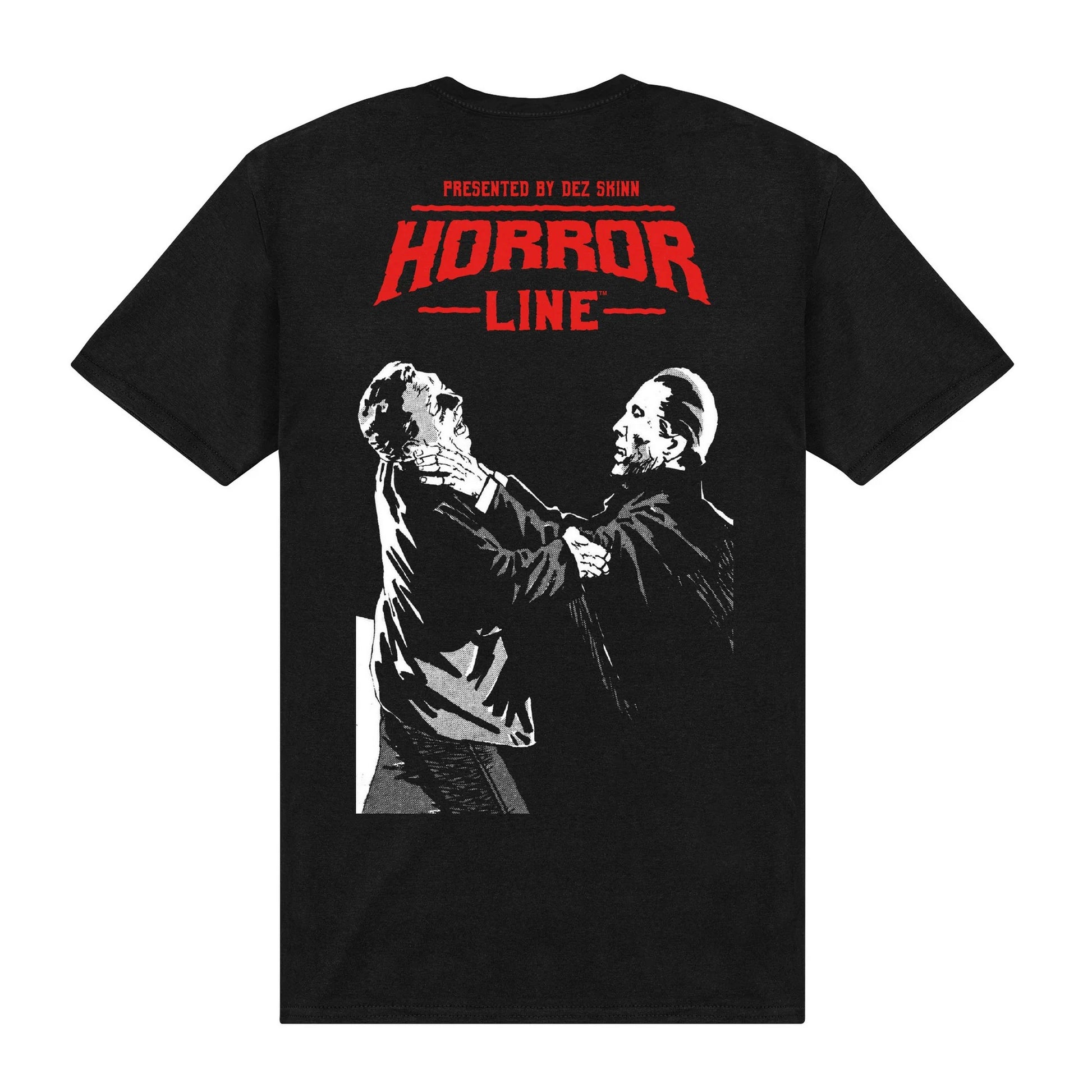 Black - Back - Horror Line Unisex Adult Dracula Choking T-Shirt