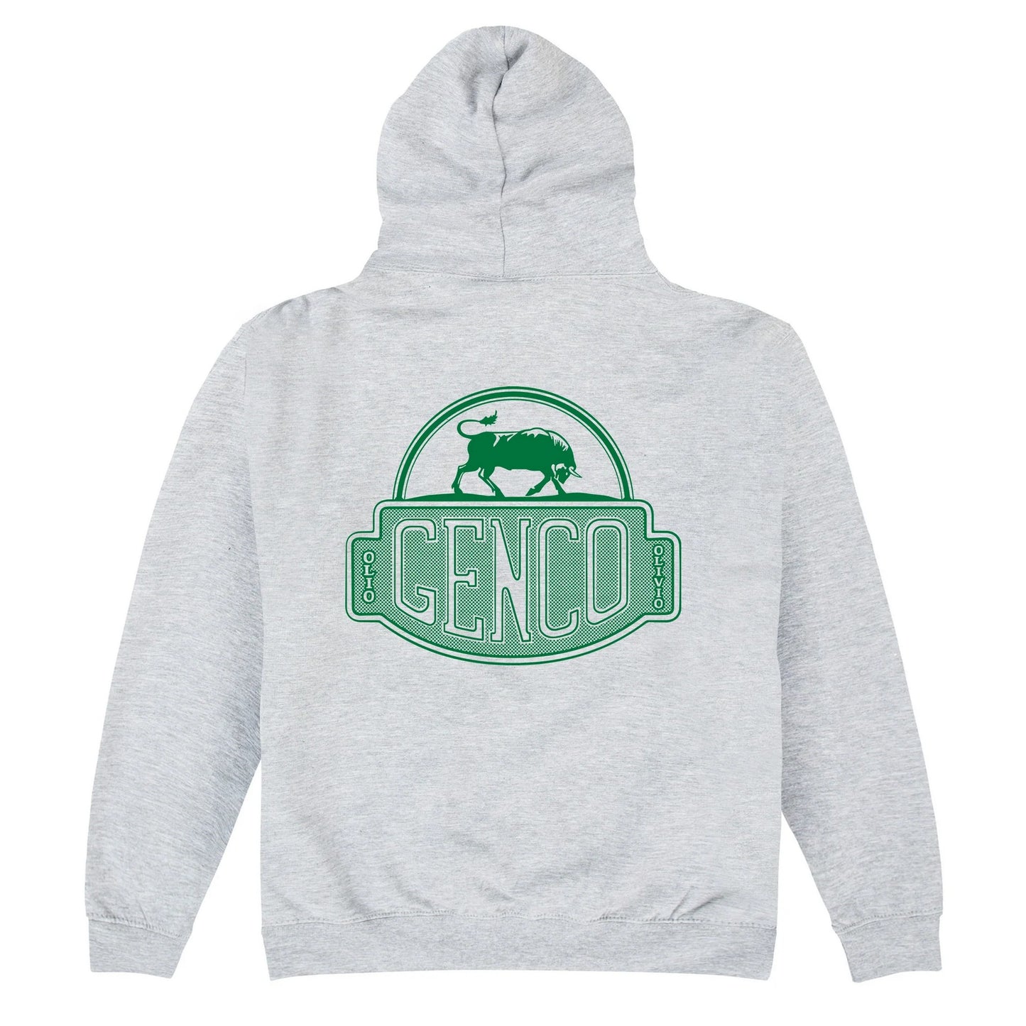 Grey - Back - The Godfather Unisex Adult Genco Olive Oil Hoodie