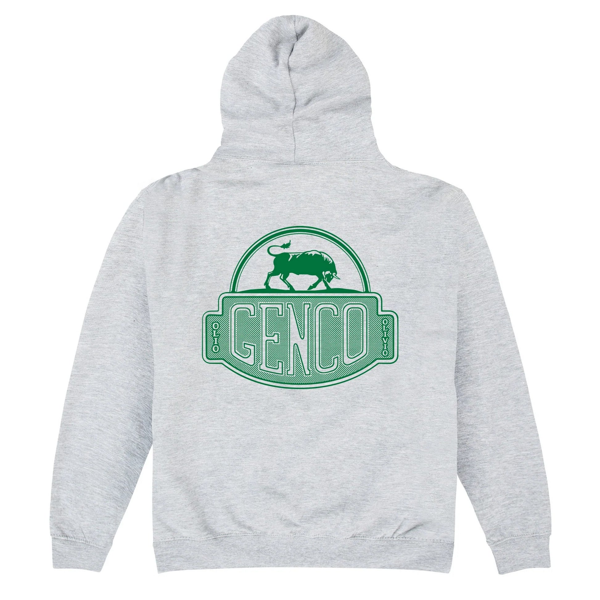 Grey - Back - The Godfather Unisex Adult Genco Olive Oil Hoodie