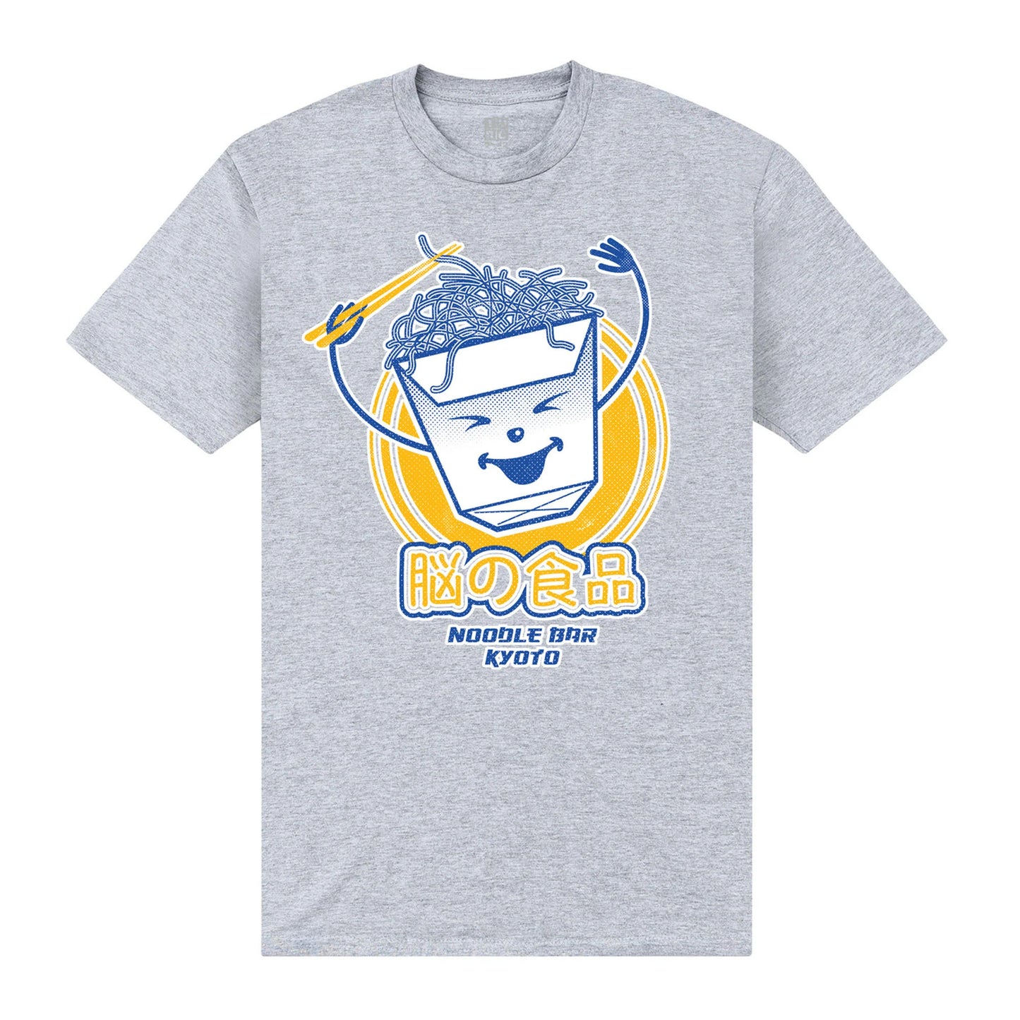Heather Grey - Front - TORC Unisex Adult Noodle Bar T-Shirt