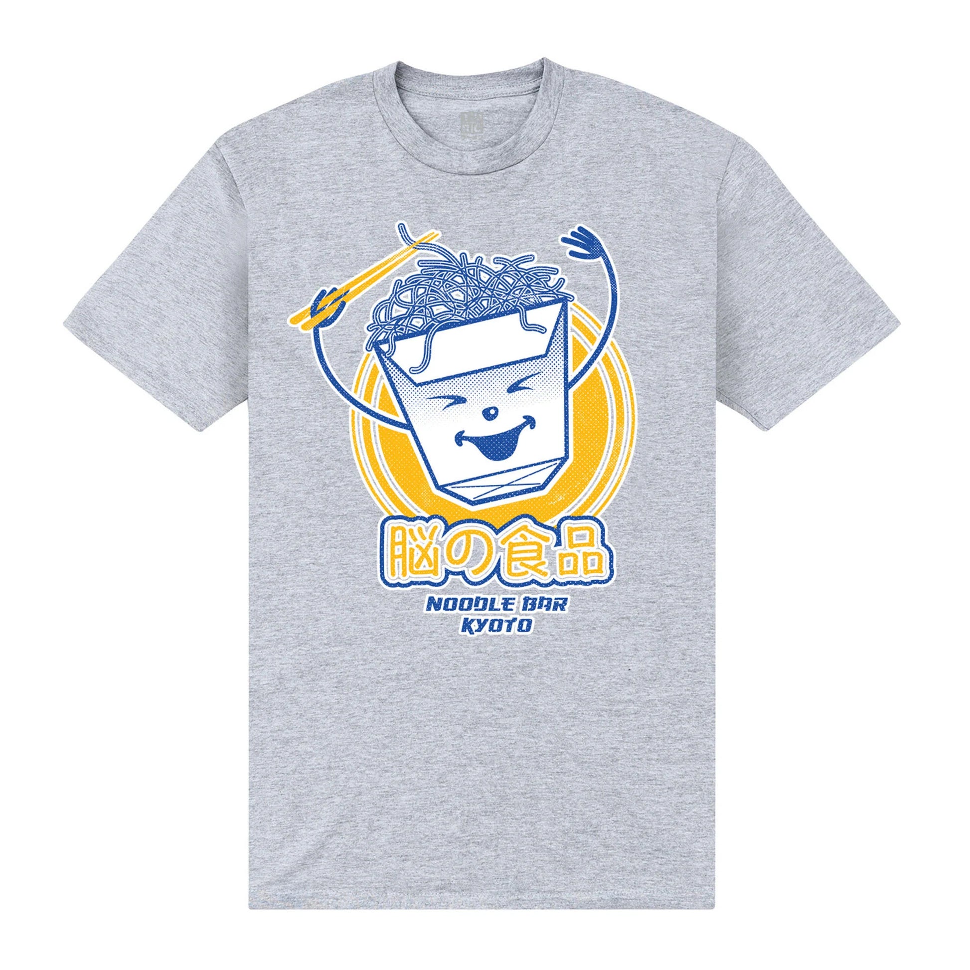 Heather Grey - Front - TORC Unisex Adult Noodle Bar T-Shirt