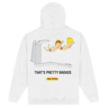 White - Back - Beavis & Butthead Unisex Adult That´s Pretty Bad Ass Hoodie