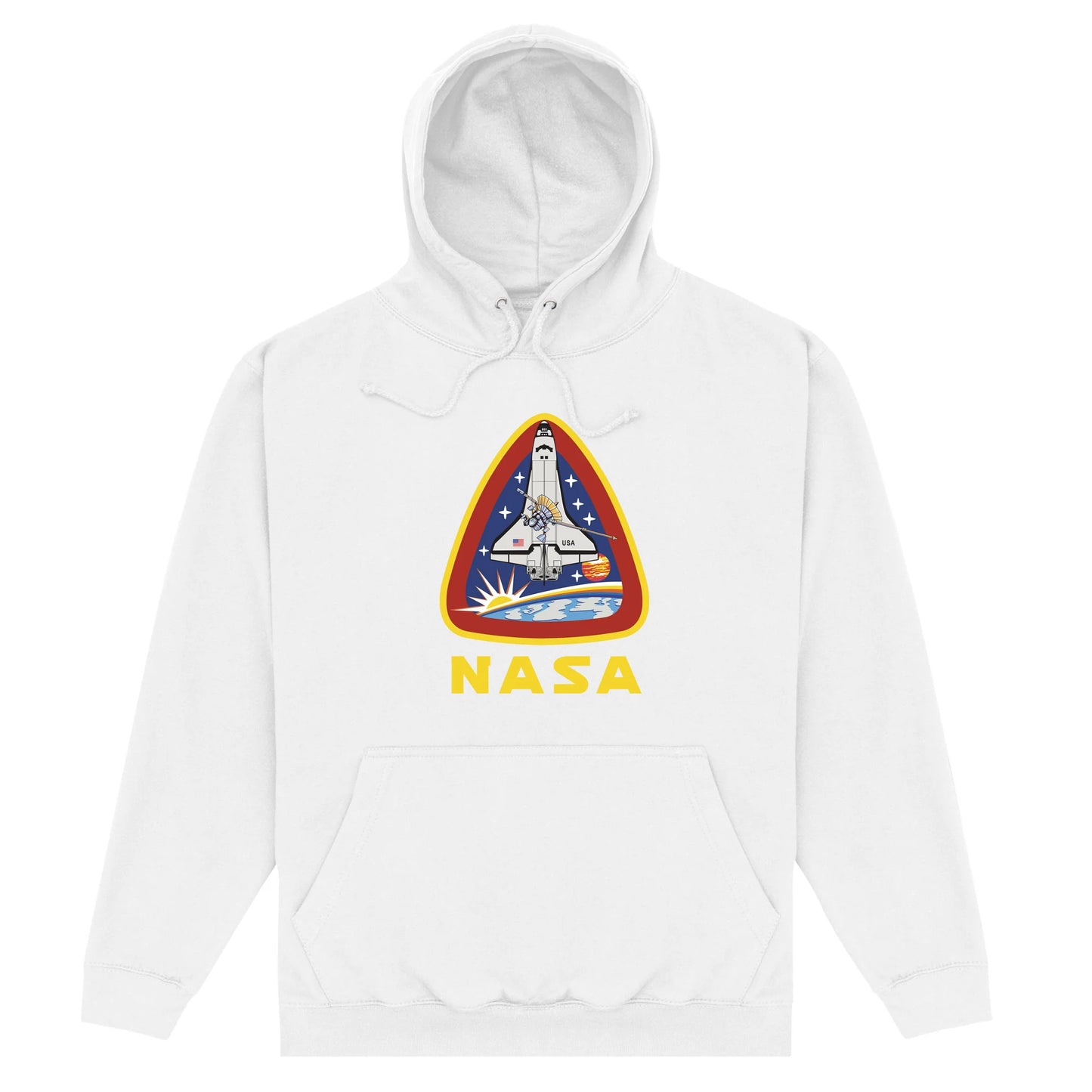 White - Front - NASA Unisex Adult Lift Off Hoodie