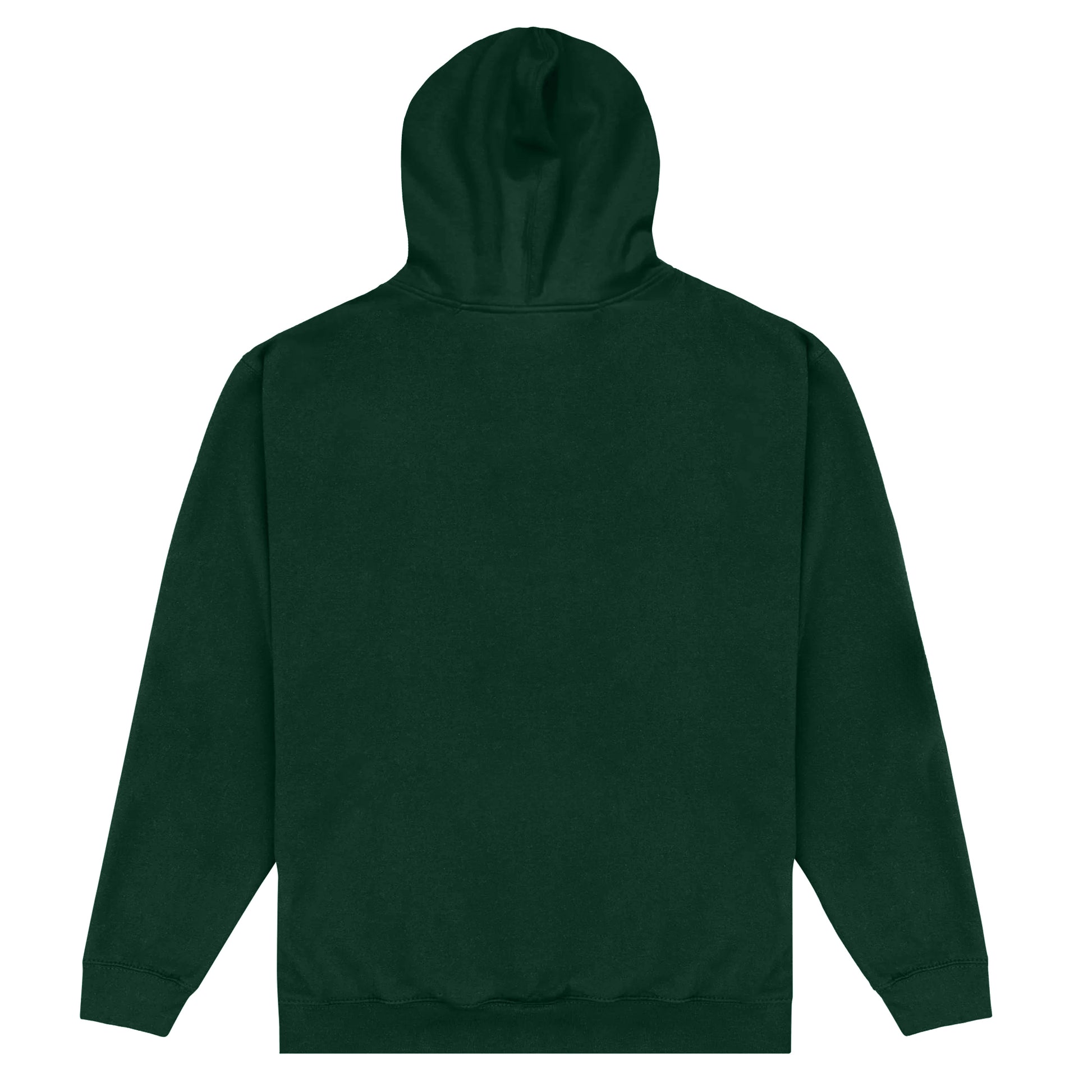 Forest Green - Back - Park Fields Unisex Adult Script Hoodie