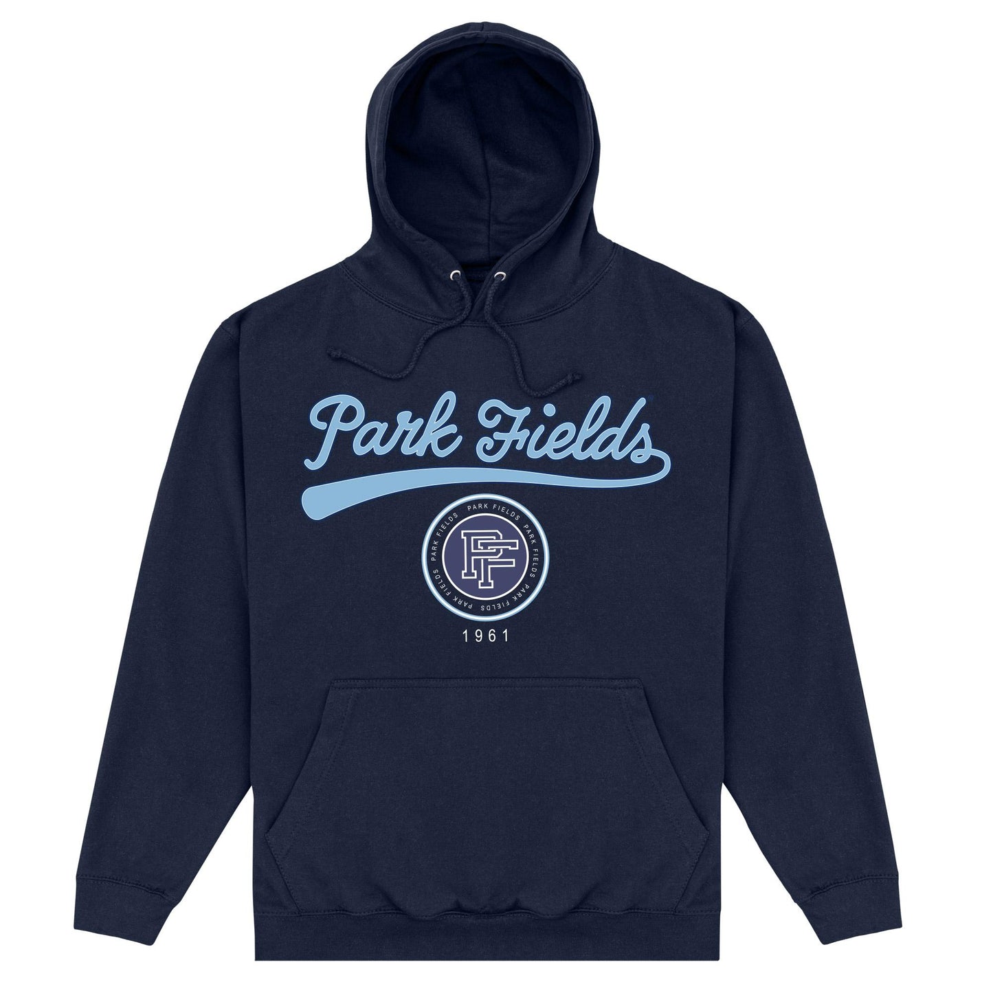 Navy Blue - Front - Park Fields Unisex Adult Script Hoodie