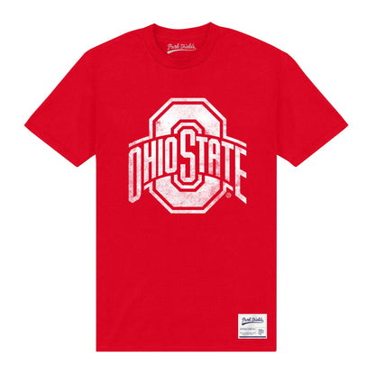 Red - Front - Ohio State University Unisex Adult Logo T-Shirt