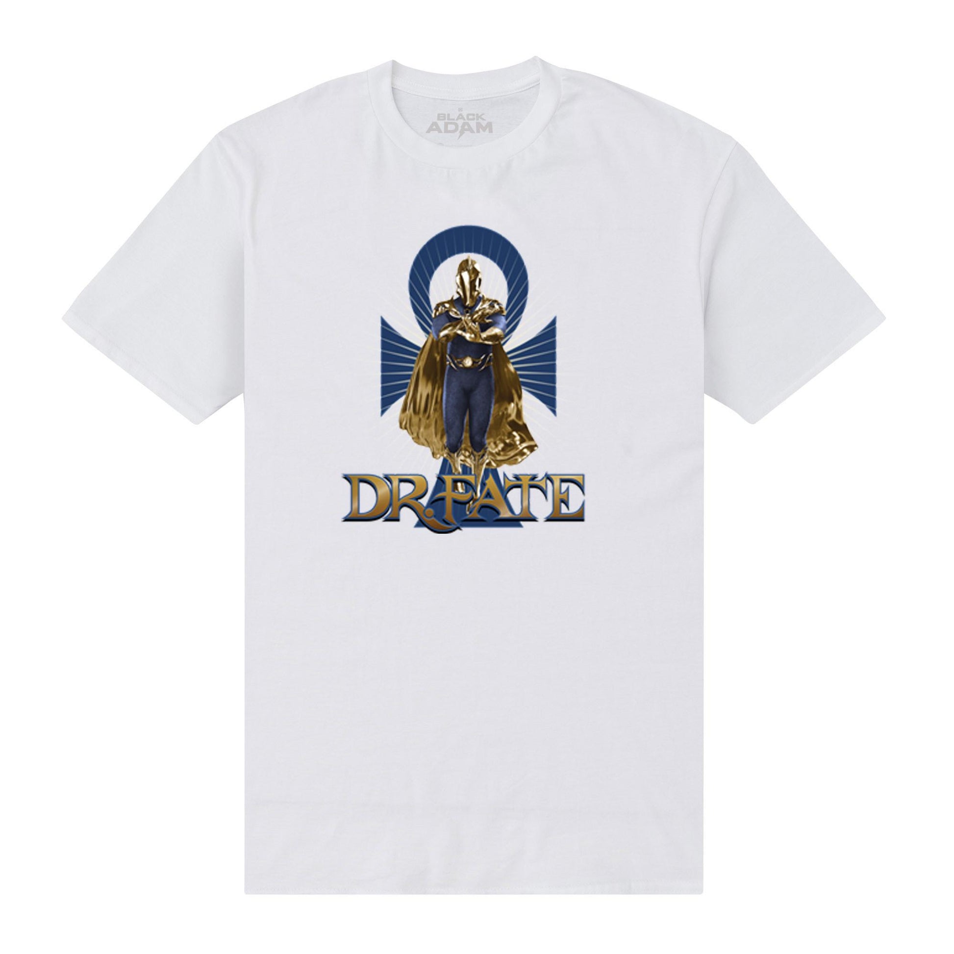 White - Front - Black Adam Unisex Adult Dr. Fate T-Shirt