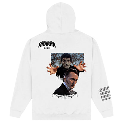 White - Back - Horror Line Unisex Adult Watts Frankenstein Hoodie