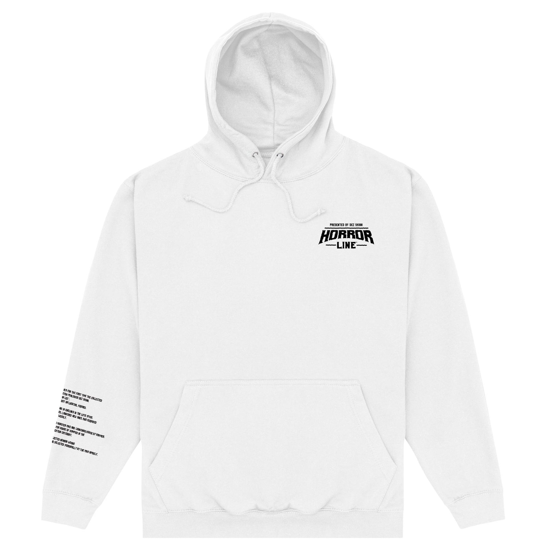 White - Front - Horror Line Unisex Adult Watts Frankenstein Hoodie