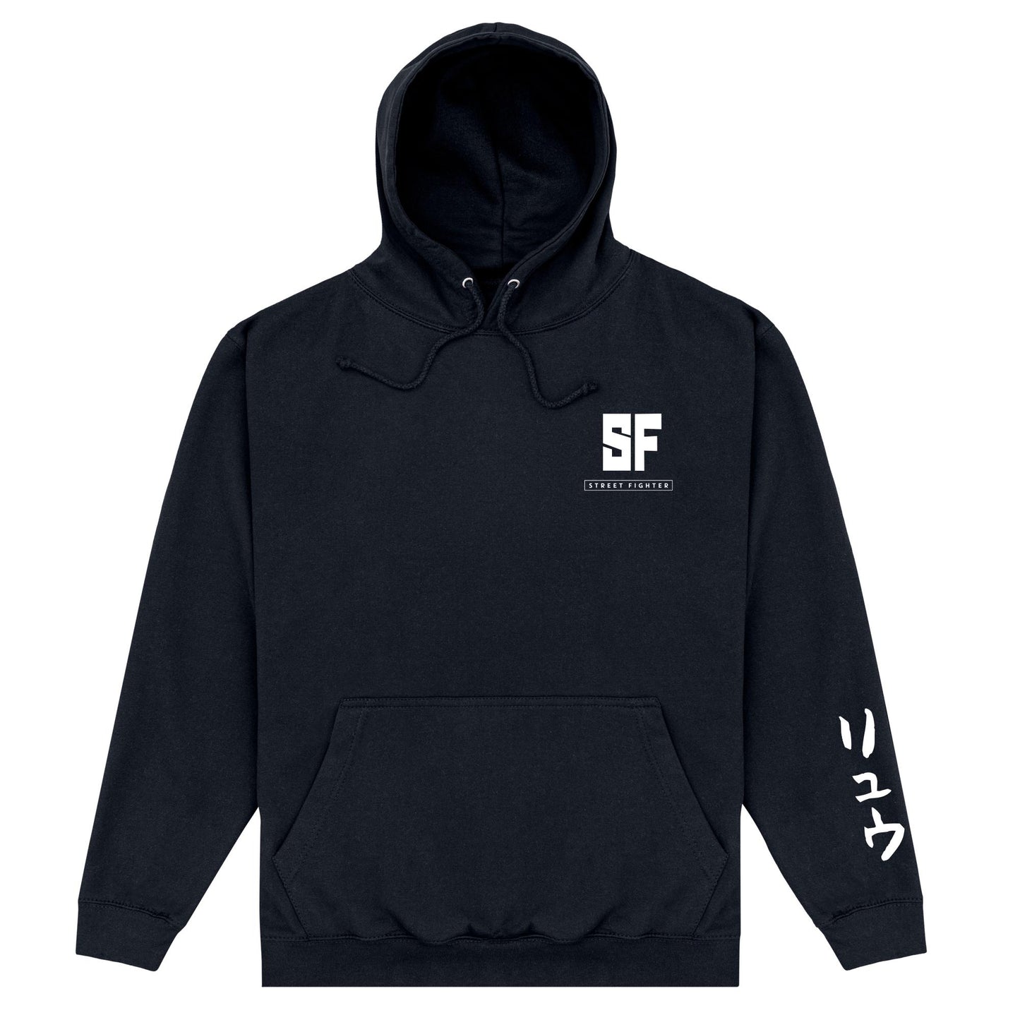 Black - Front - Street Fighter Unisex Adult Ryu Hoodie