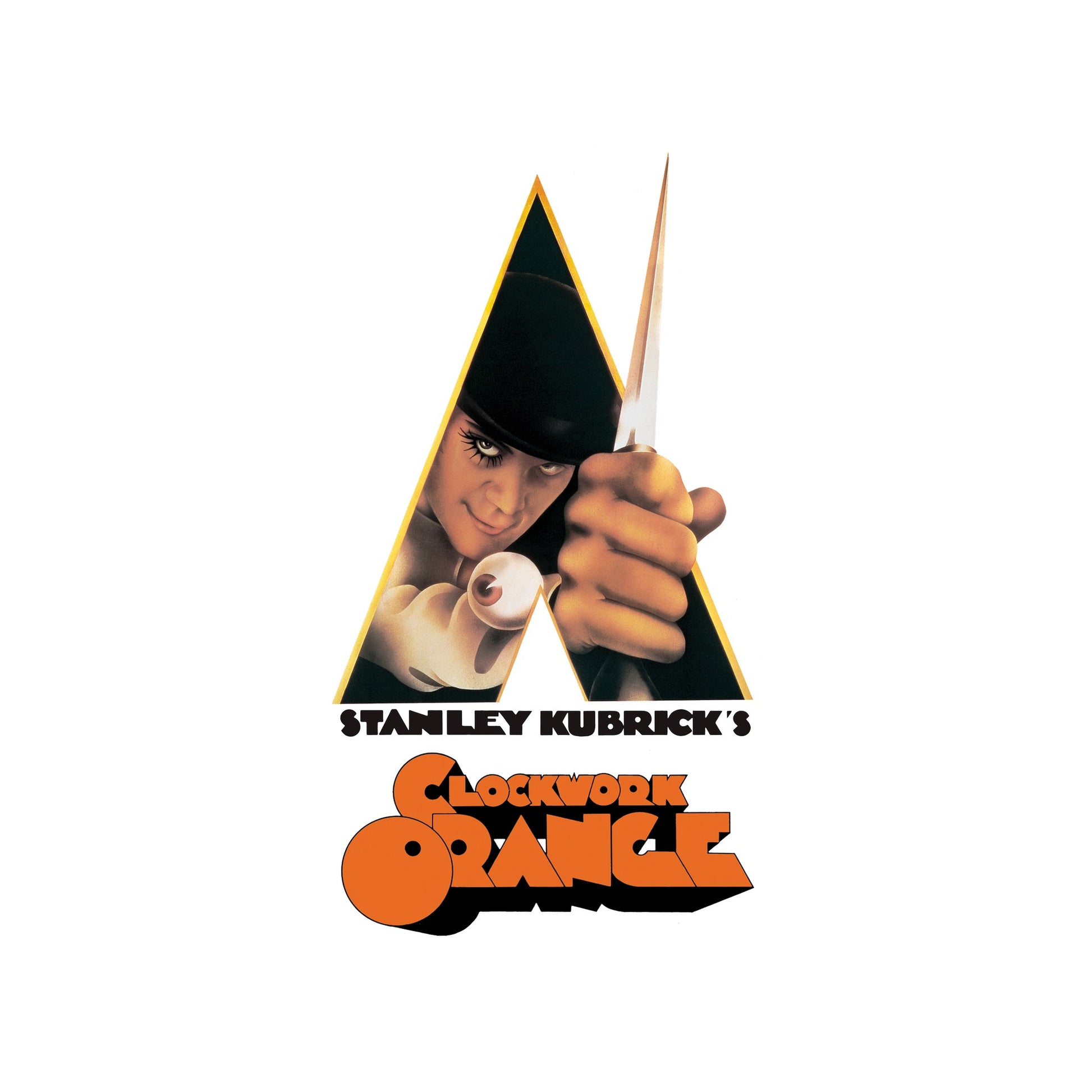 Heather Grey - Side - A Clockwork Orange Unisex Adult Logo Hoodie