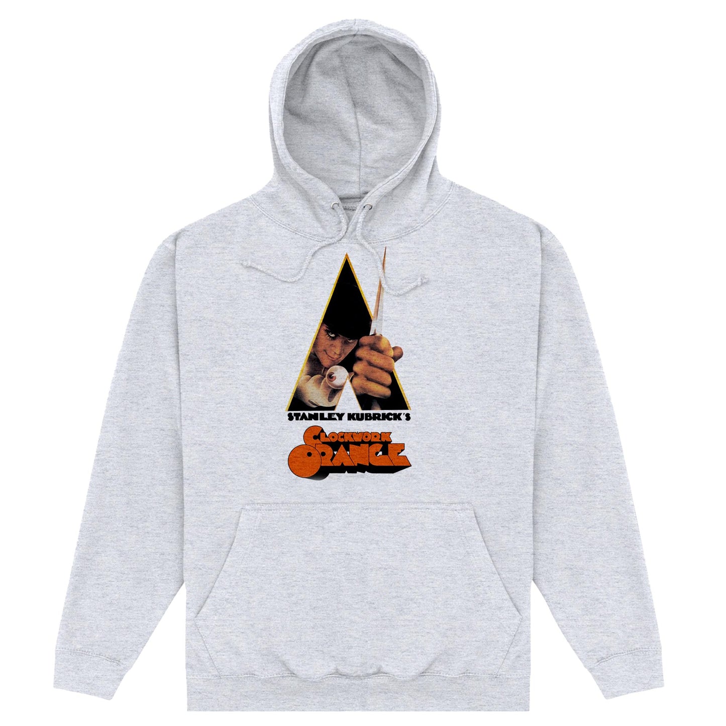 Heather Grey - Front - A Clockwork Orange Unisex Adult Logo Hoodie