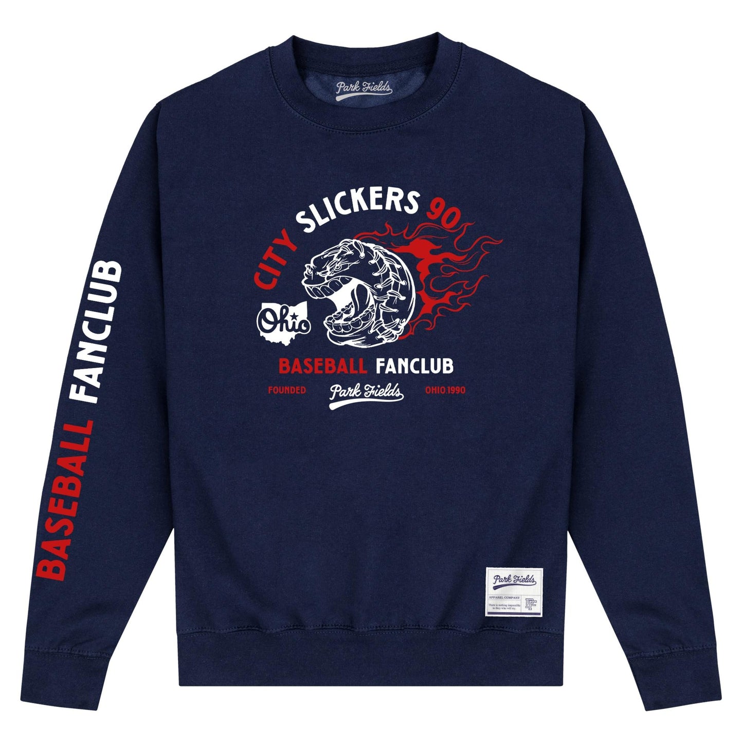 Navy Blue - Front - Park Fields Unisex Adult City Slickers Sweatshirt