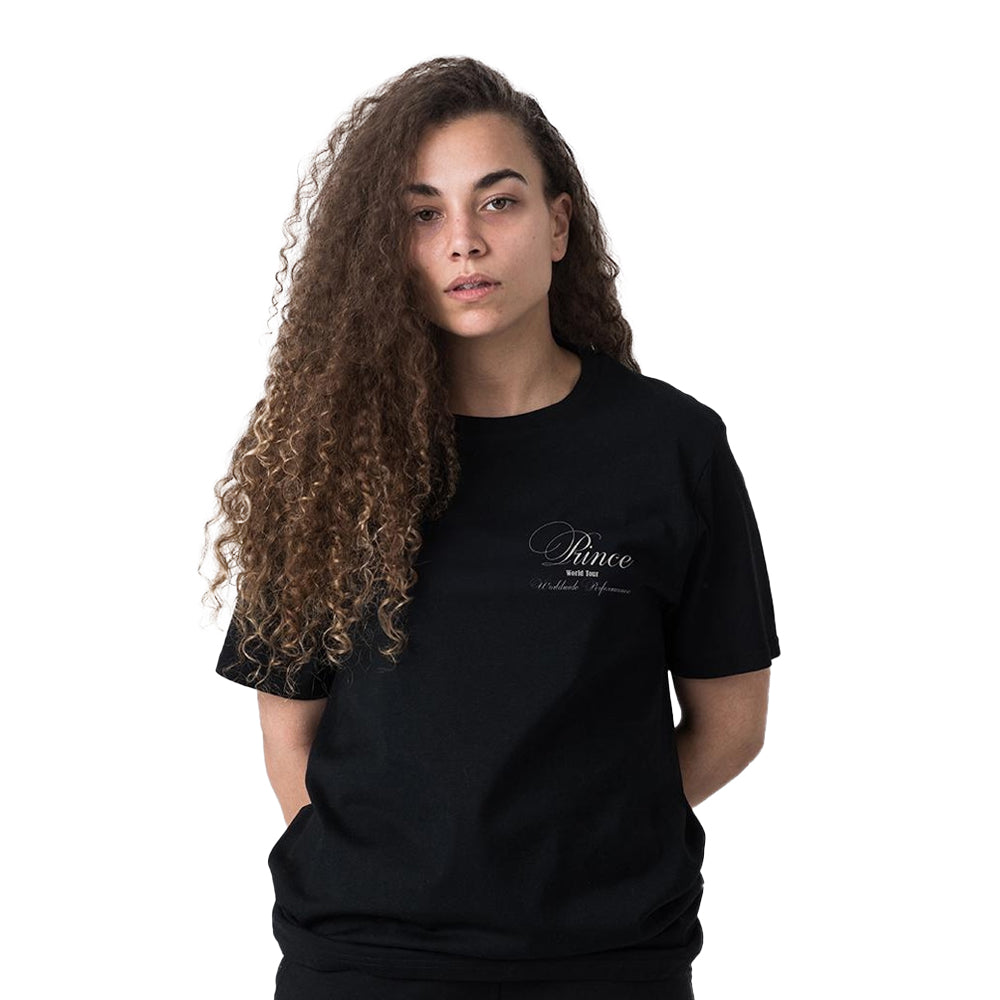 Black - Front - Prince Unisex Adult Tour T-Shirt