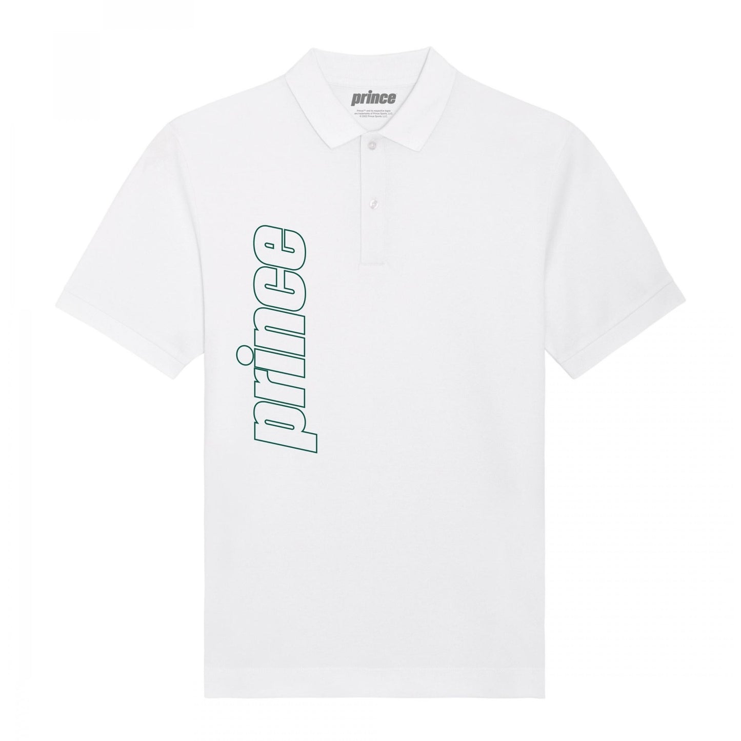 White - Front - Prince Unisex Adult Clay Polo Shirt