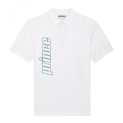 White - Front - Prince Unisex Adult Clay Polo Shirt