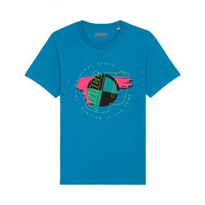 Azure Blue - Front - Prince Unisex Adult Spin T-Shirt