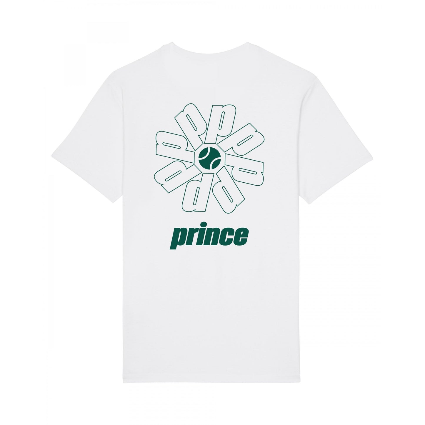 White - Front - Prince Unisex Adult Topspin T-Shirt