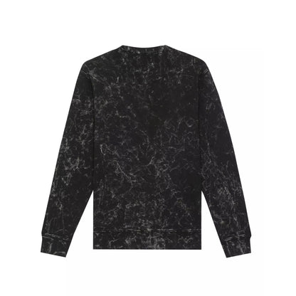 Black Splatter - Back - Prince Unisex Adult Sliced Vintage Wash Sweatshirt