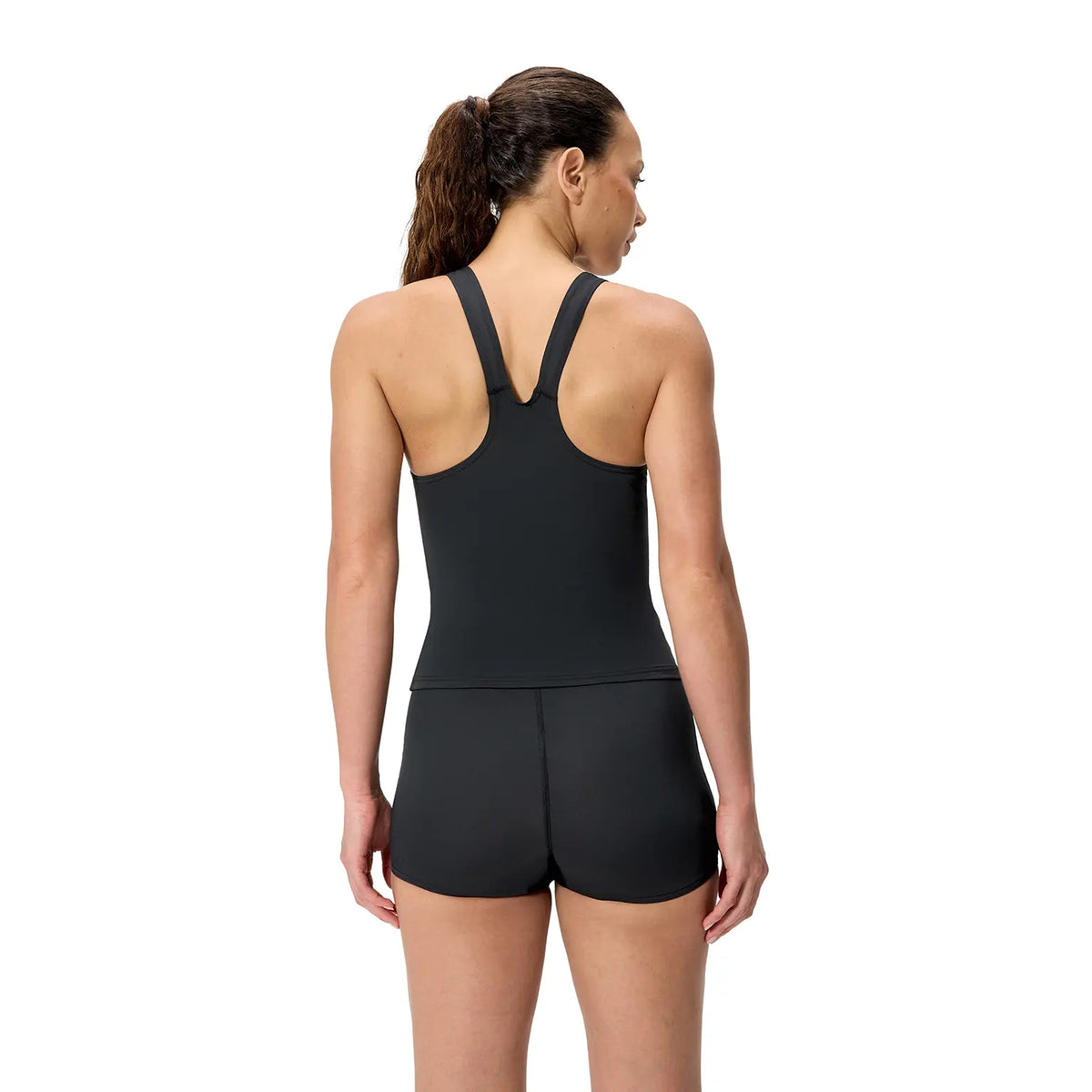 Black - Back - Speedo Womens-Ladies Hyperboom Splice Tankini Set