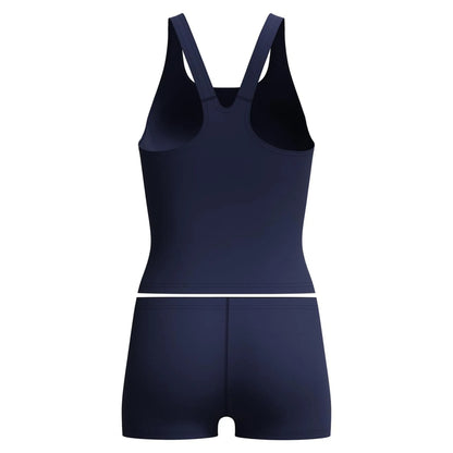 Navy - Back - Speedo Womens-Ladies Hyperboom Splice Tankini Set
