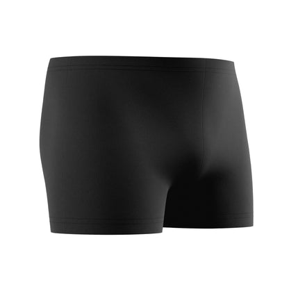Black - Side - Speedo Mens Big Logo Endurance+ Swim Shorts