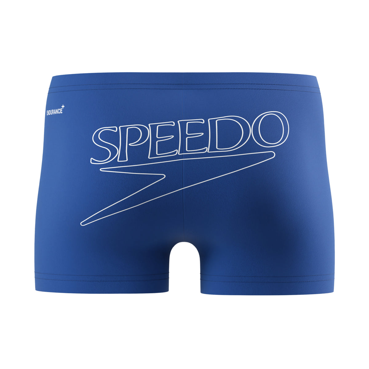 Blue - Back - Speedo Mens Big Logo Endurance+ Swim Shorts