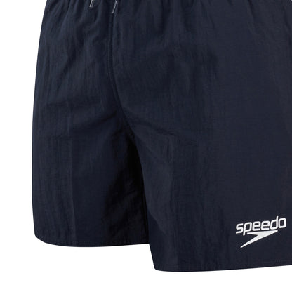 Navy - Side - Speedo Mens Essential Logo Swim Shorts