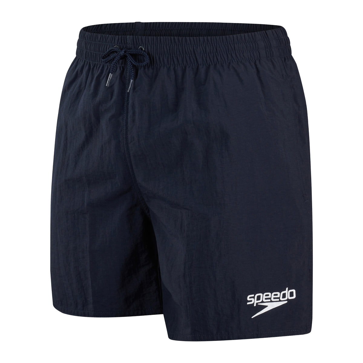 Navy - Front - Speedo Mens Essential Logo Swim Shorts