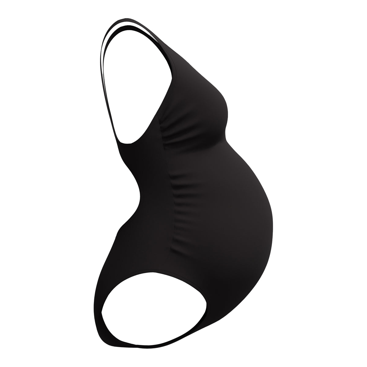 Black - Pack Shot - Speedo Womens-Ladies Maternity Fitness One Piece Swimsuit