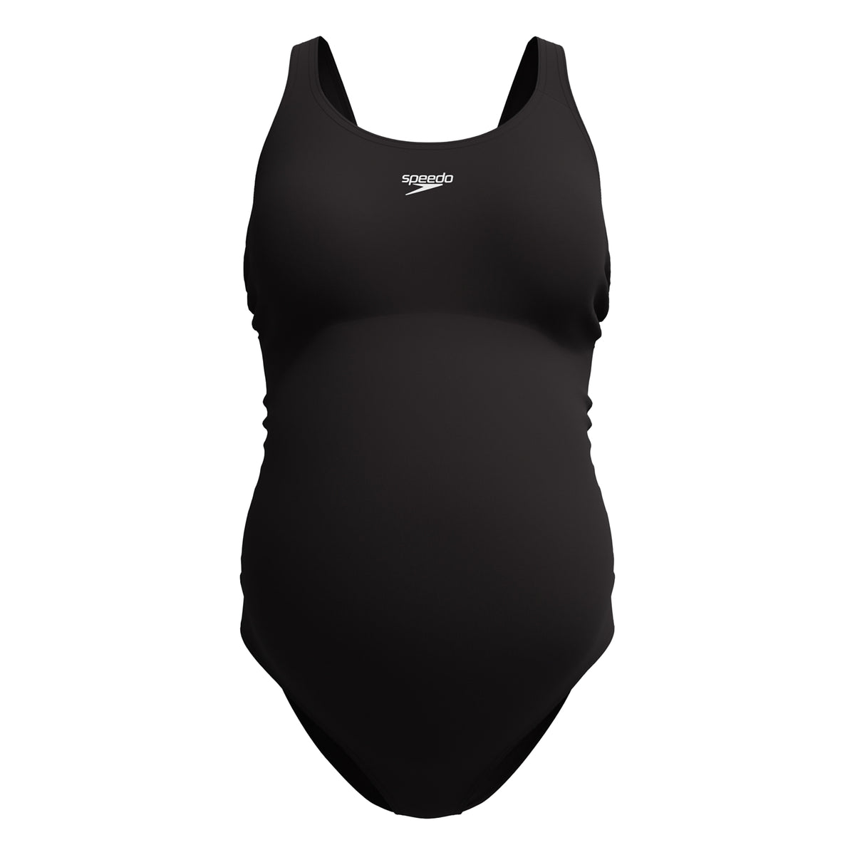 Black - Front - Speedo Womens-Ladies Maternity Fitness One Piece Swimsuit