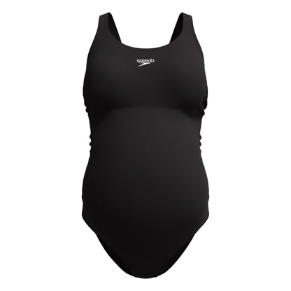 Black - Front - Speedo Womens-Ladies Maternity Fitness One Piece Swimsuit