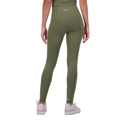 Deep Lichen Green - Back - Canterbury Womens-Ladies Convex Leggings