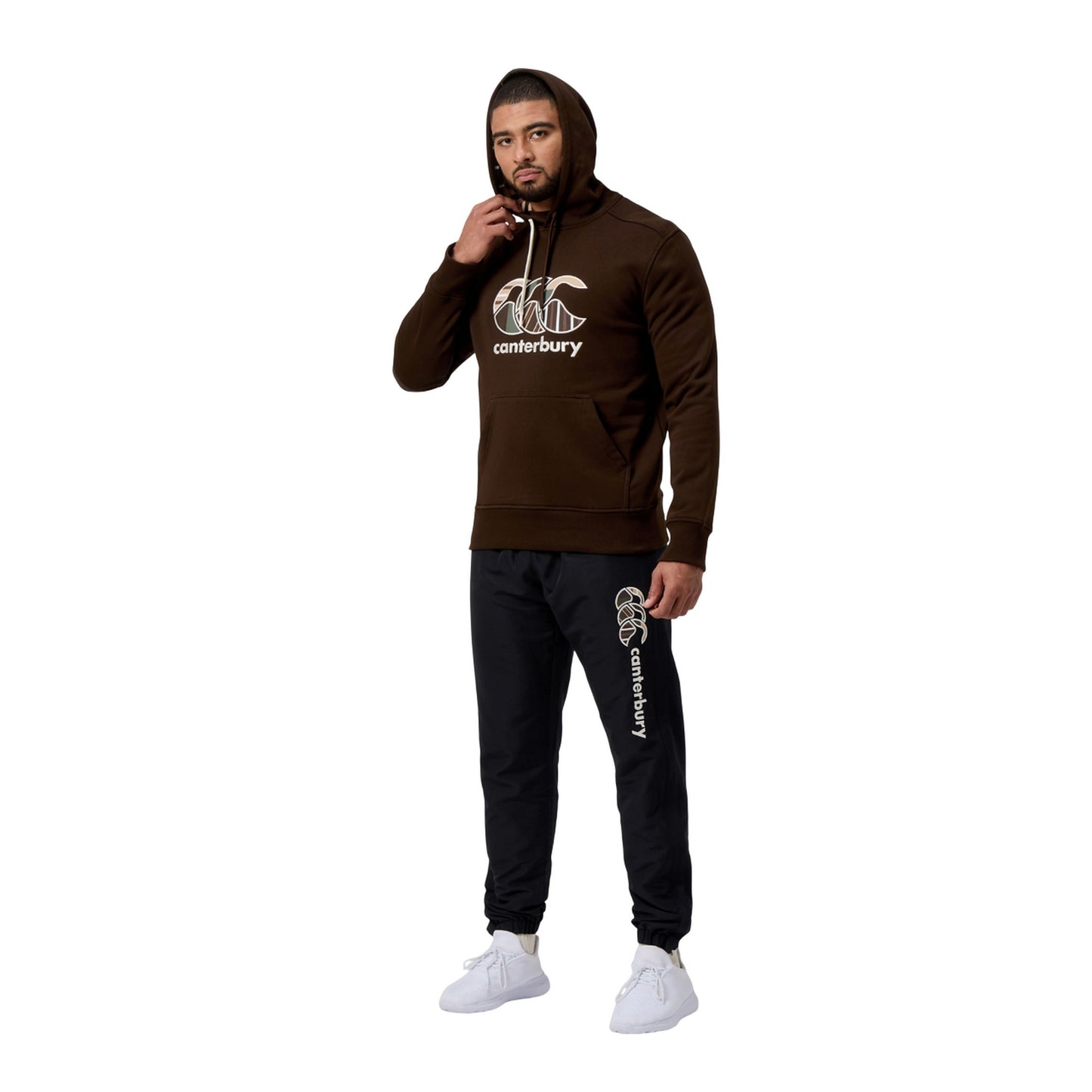 Brown - Lifestyle - Canterbury Mens Uglies Contrast Logo Hoodie