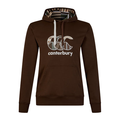 Brown - Front - Canterbury Mens Uglies Contrast Logo Hoodie