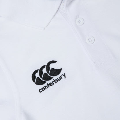 White - Side - Canterbury Childrens-Kids Waimak Polo Shirt