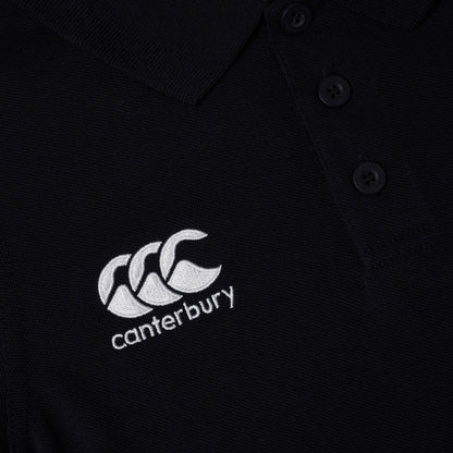 Black - Side - Canterbury Childrens-Kids Waimak Polo Shirt