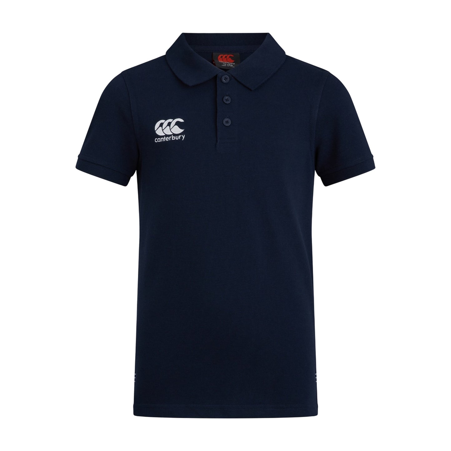 Navy - Front - Canterbury Childrens-Kids Waimak Polo Shirt