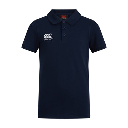 Navy - Front - Canterbury Childrens-Kids Waimak Polo Shirt