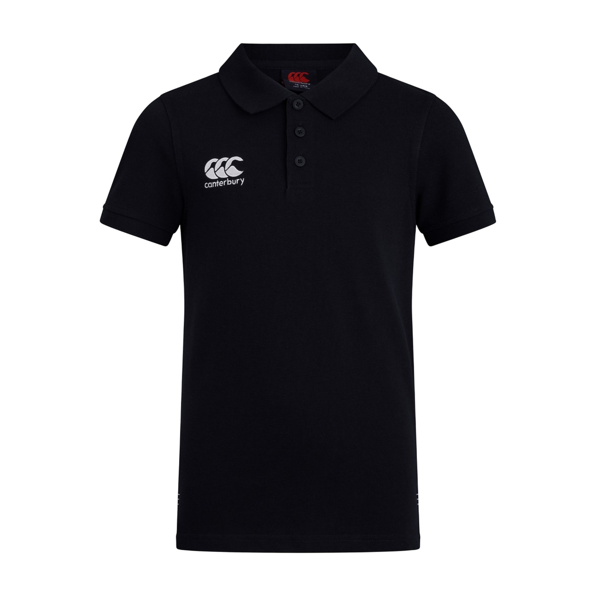 Black - Front - Canterbury Childrens-Kids Waimak Polo Shirt