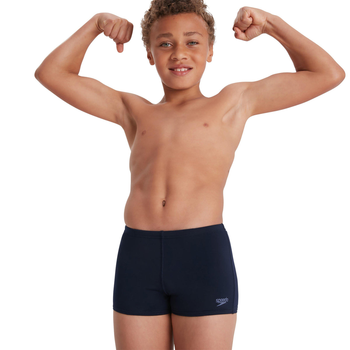 Navy - Side - Speedo Boys Classic Endurance+ Swim Shorts