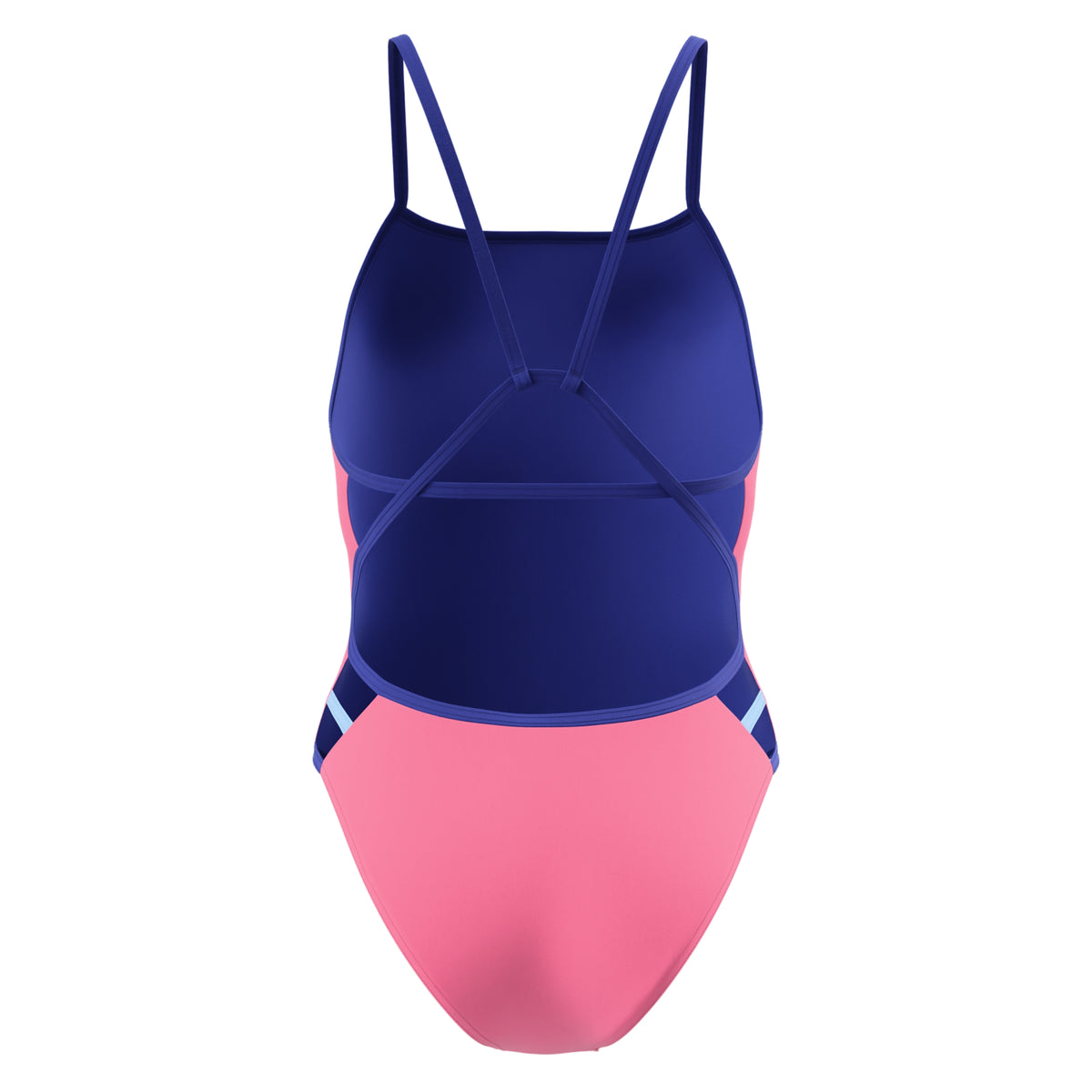Pink - Back - Speedo Womens-Ladies Solid Triback One Piece Swimsuit