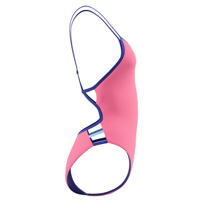 Pink - Pack Shot - Speedo Womens-Ladies Solid Triback One Piece Swimsuit