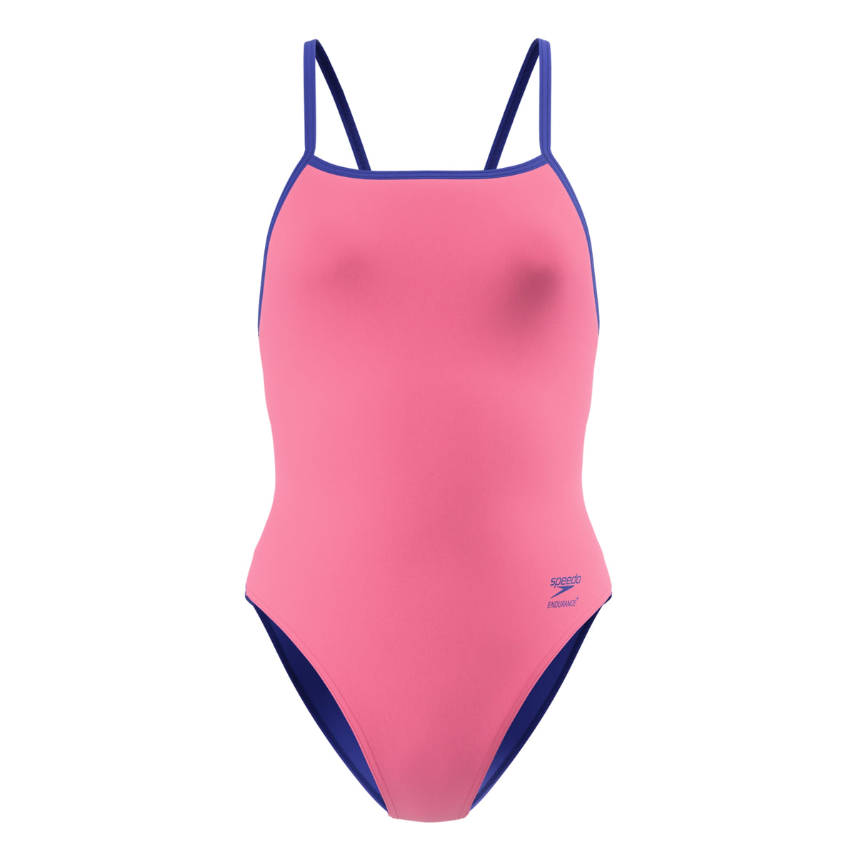 Pink - Front - Speedo Womens-Ladies Solid Triback One Piece Swimsuit