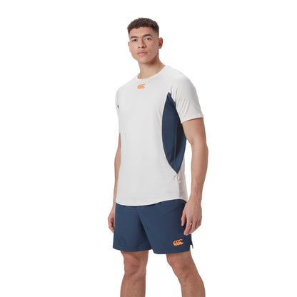 Whitecap Grey-Midnight Navy - Pack Shot - Canterbury Mens Vapodri T-Shirt
