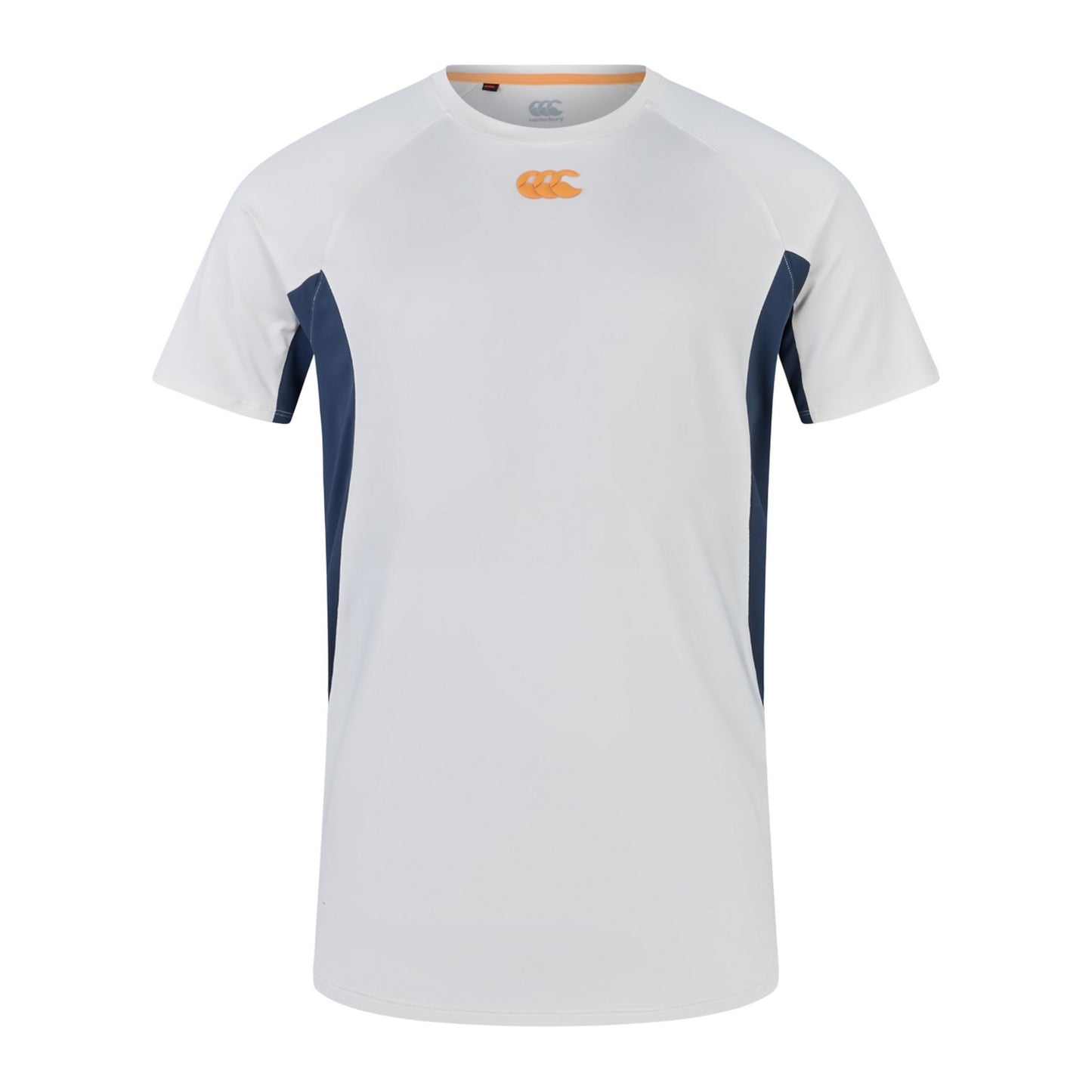 Whitecap Grey-Midnight Navy - Front - Canterbury Mens Vapodri T-Shirt