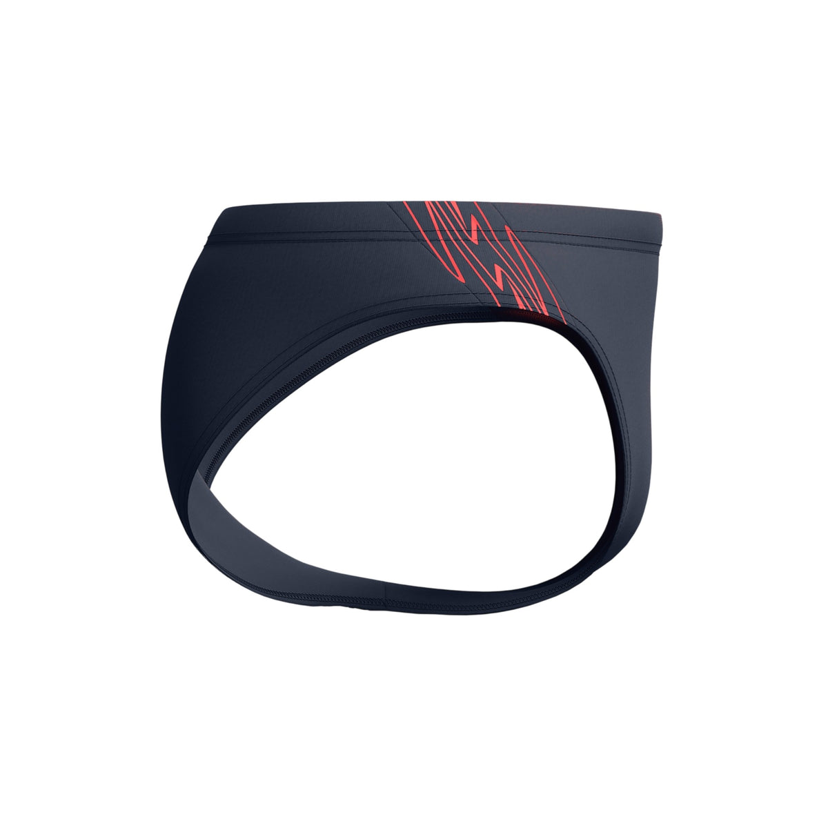 Red-Black - Side - Speedo Mens Hyperboom Splice Endurance+ Swim Briefs